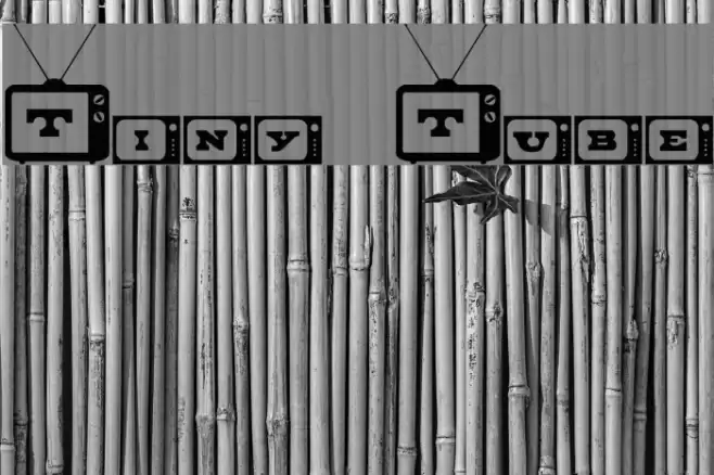 Tiny Tube Font examples