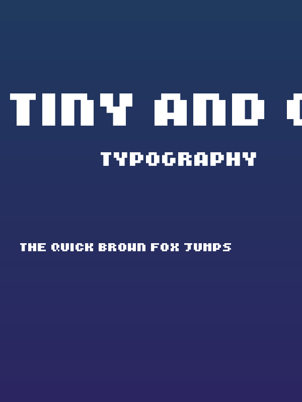 Tiny and Chunky Regular Poster