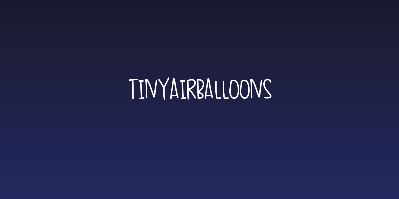TinyAirBalloons Social Header