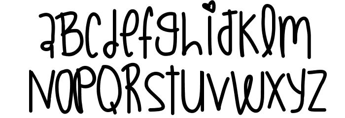 TinyAirBalloons Font LOWERCASE