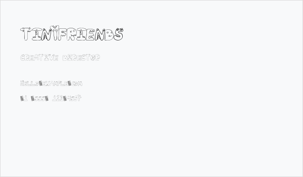 TinyFriends Business Card