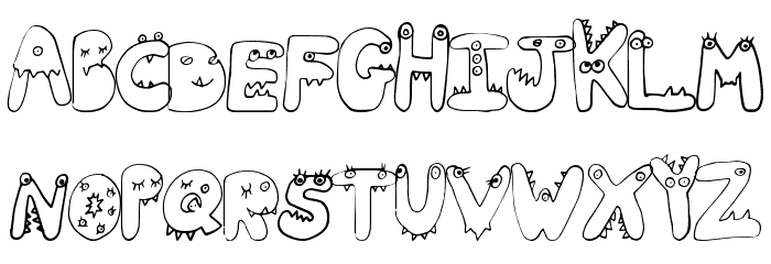 TinyFriends Font LOWERCASE