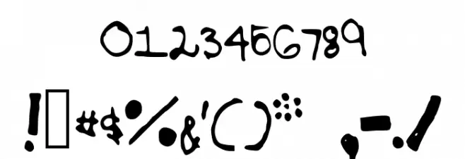 TinyLittleBows Font OTHER CHARS