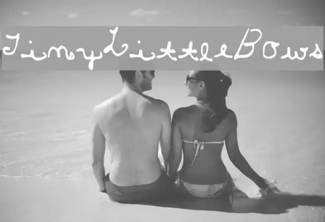 TinyLittleBows Font examples