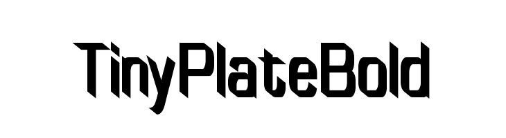 TinyPlate Bold  لخطوط تنزيل