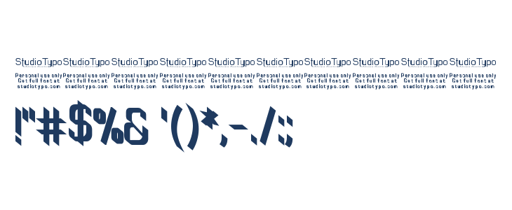 TinyPlate Bold Other Characters