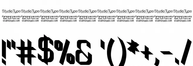 TinyPlate Bold Font OTHER CHARS