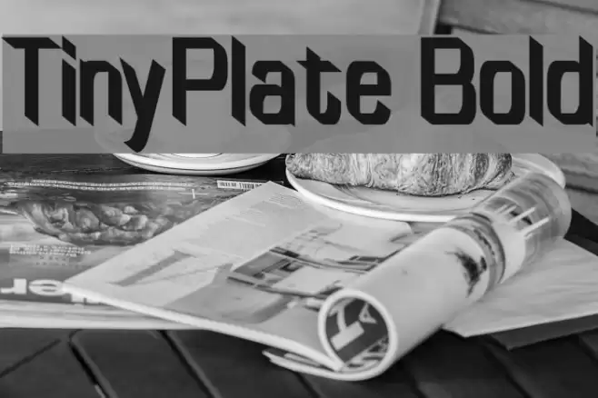 TinyPlate Bold Font examples
