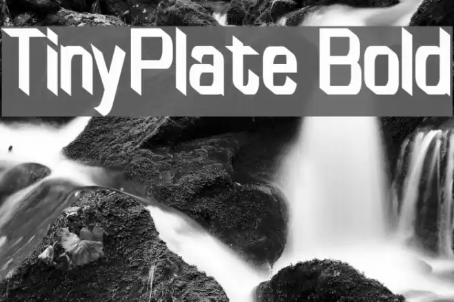 TinyPlate Bold Font examples