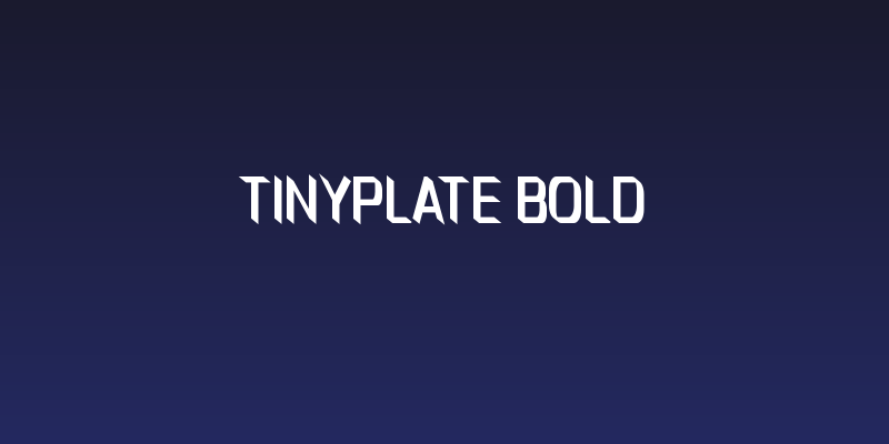TinyPlate Bold Social Header