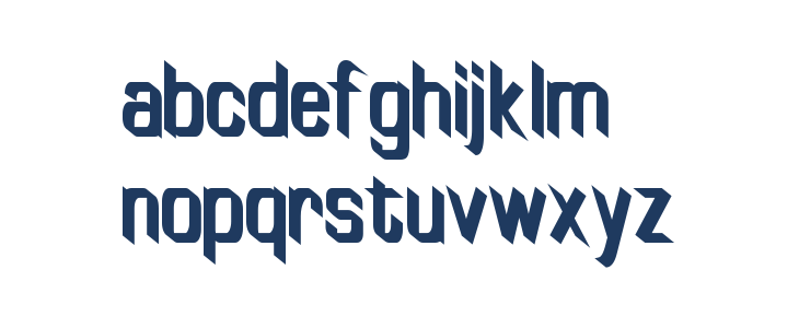 TinyPlate Bold Lowercase