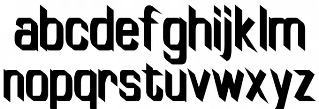 TinyPlate Bold Font LOWERCASE