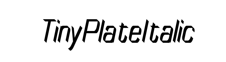 TinyPlate Italic  لخطوط تنزيل