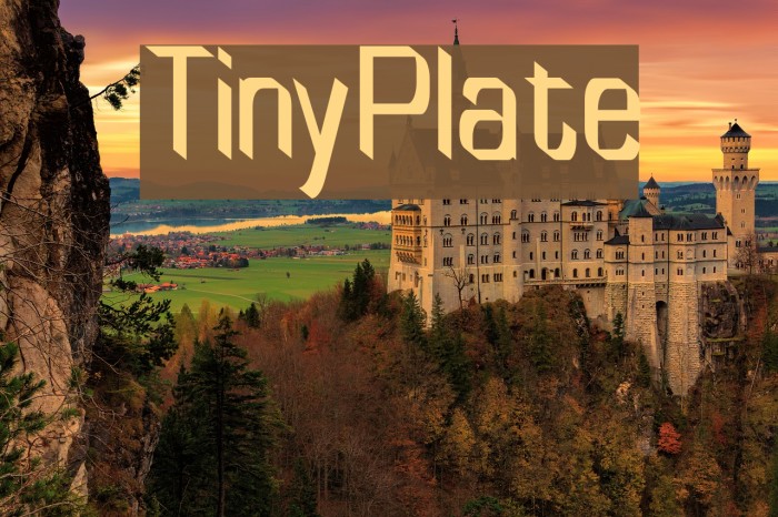 TinyPlate Font examples