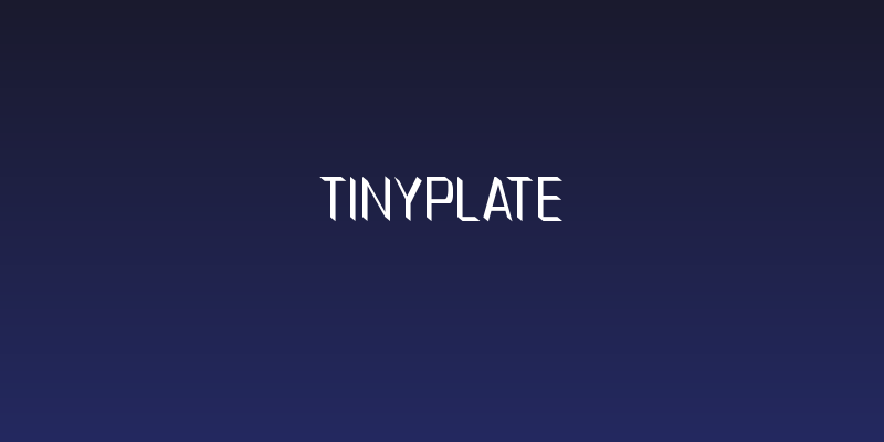 TinyPlate Social Header