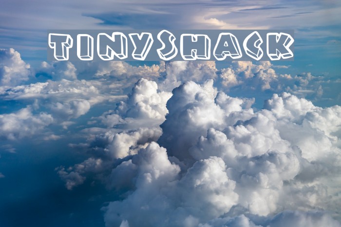 TinyShack Font examples