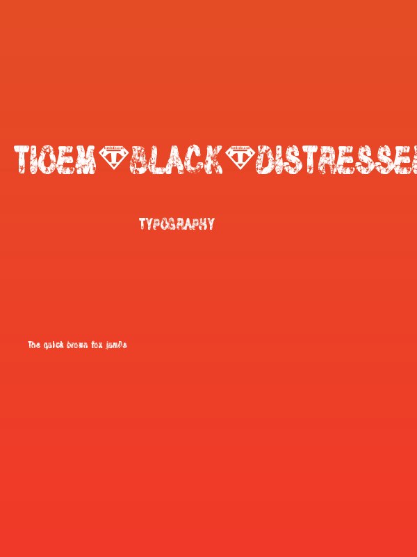 Tioem-Black-Distressed Poster