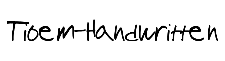 Tioem-Handwritten Fuentes