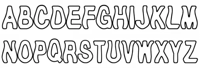 Tioem-Open Schriftart Groß