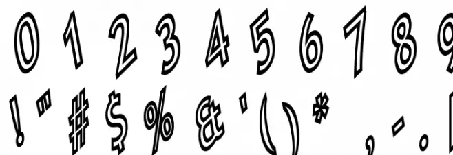 Tip Me Cheapy Font OTHER CHARS