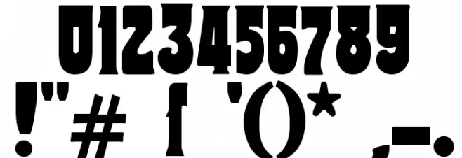 TipTop Font OTHER CHARS