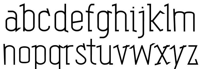 Tipals Font LOWERCASE
