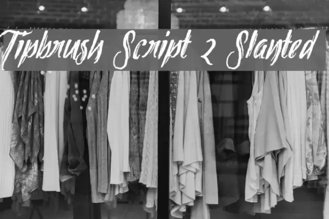 Tipbrush Script 2 Slanted Font examples
