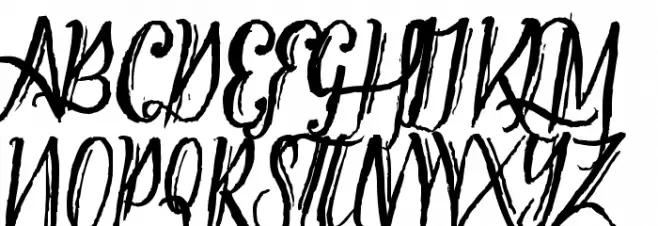 Tipbrush Script 2 Polices MAJUSCULES