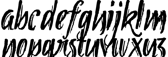 Tipbrush Script 2 Font LOWERCASE