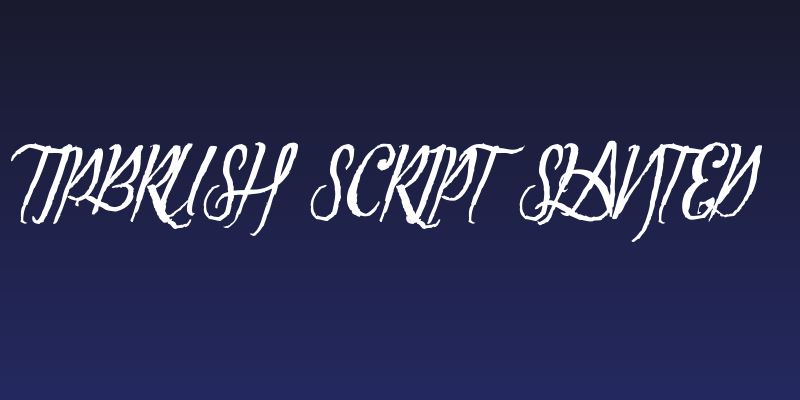 Tipbrush Script Slanted Social Header