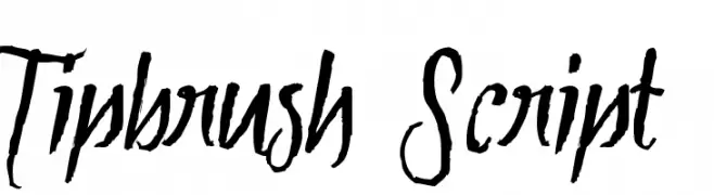 Tipbrush Script  नि: शुल्क फ़ॉन्ट्स डाउनलोड