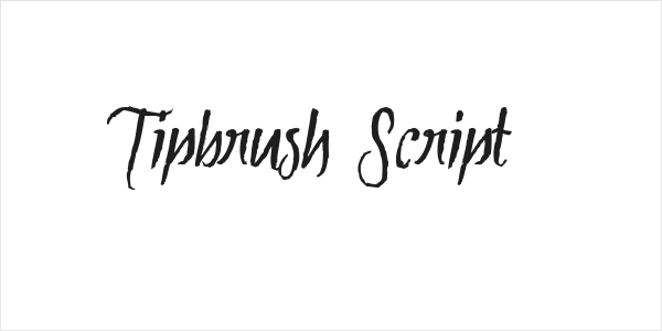 Tipbrush Script Logo