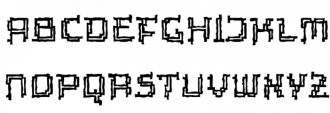 Tipi Archaic Inline Шрифта ВЕРХНИЙ