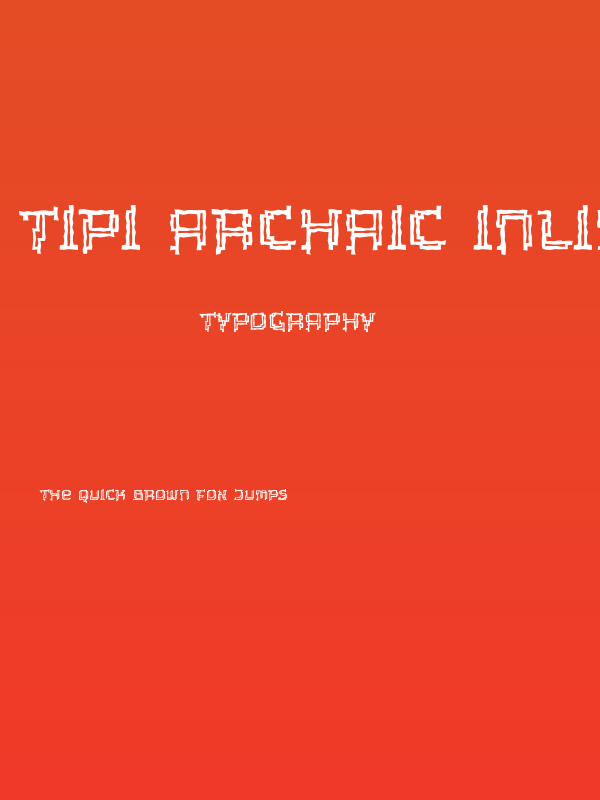 Tipi Archaic Inline Poster