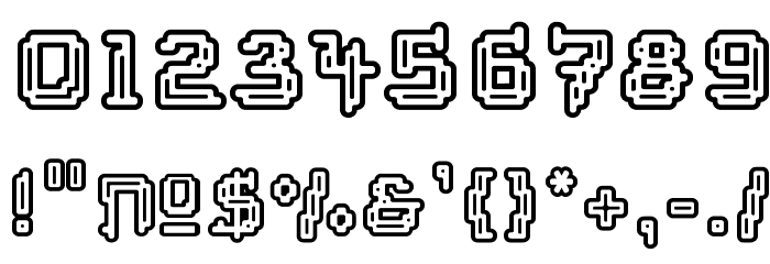 Tipi Electric Display Font OTHER CHARS
