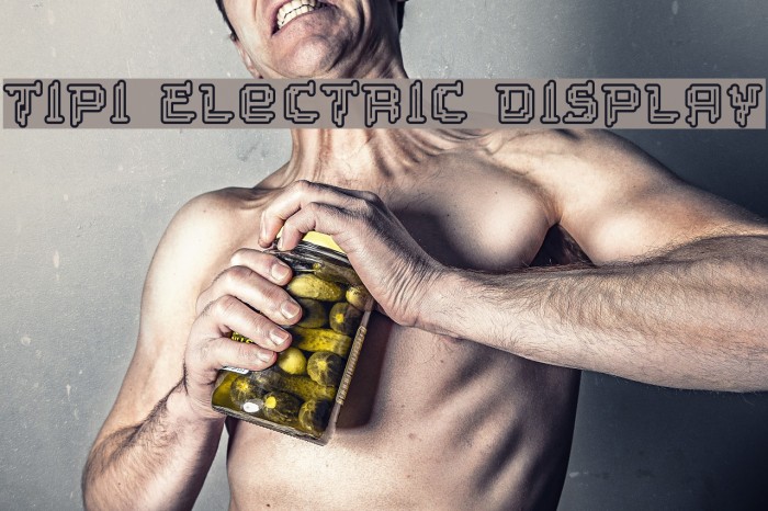 Tipi Electric Display Font examples