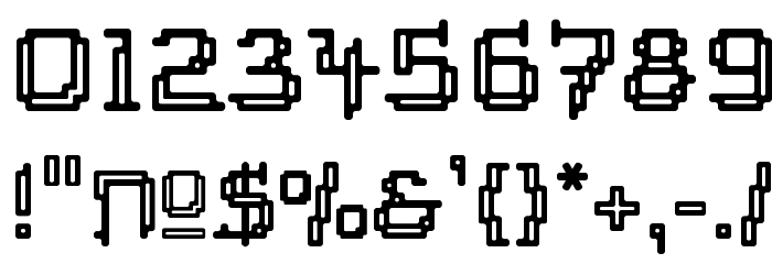 Tipi Electric Inline Font OTHER CHARS