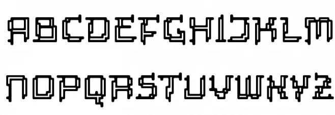Tipi Electric Inline Schriftart Groß