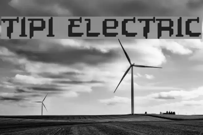 Tipi Electric Font examples