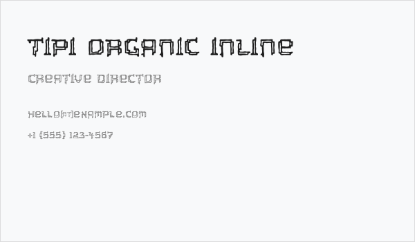 Tipi Organic Inline Business Card