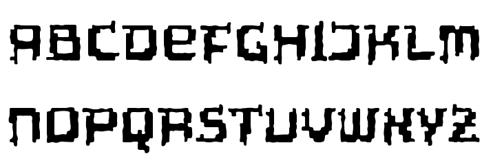 Tipi Organic Font LOWERCASE