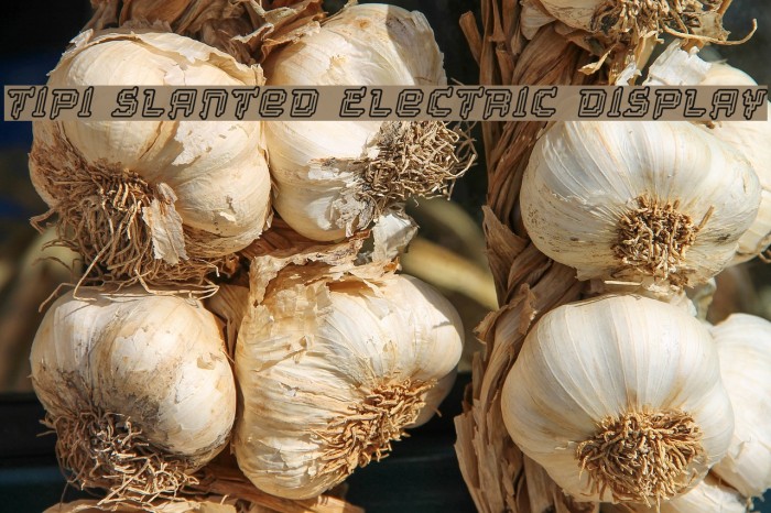 Tipi Slanted Electric Display Example 1