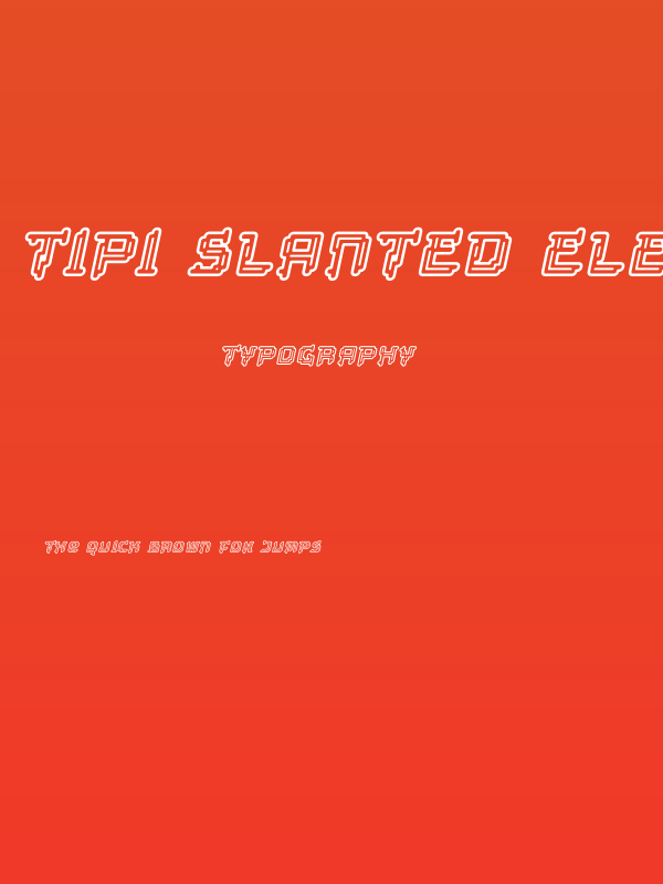 Tipi Slanted Electric Display Poster