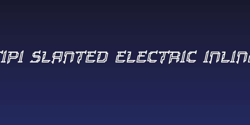 Tipi Slanted Electric Inline Social Header