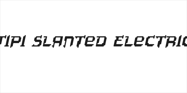 Tipi Slanted Electric Logo