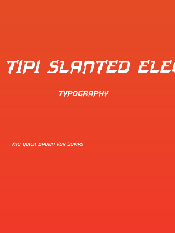 Tipi Slanted Electric Poster