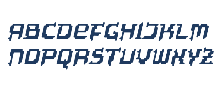 Tipi Slanted Electric Lowercase