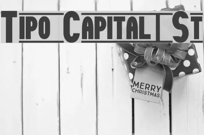 Tipo Capital1 St Font examples