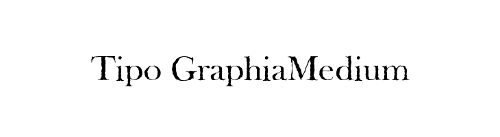 Tipo GraphiaMedium Font
