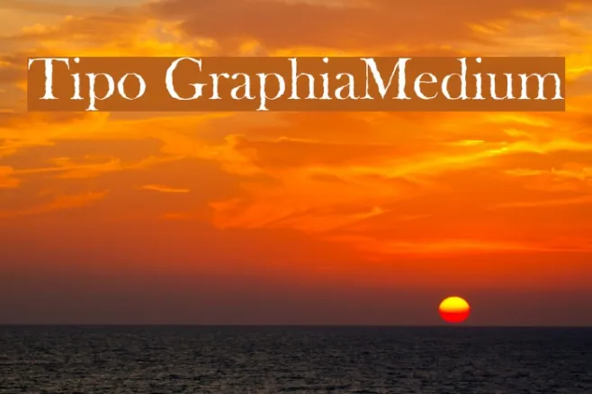Tipo GraphiaMedium Example 3